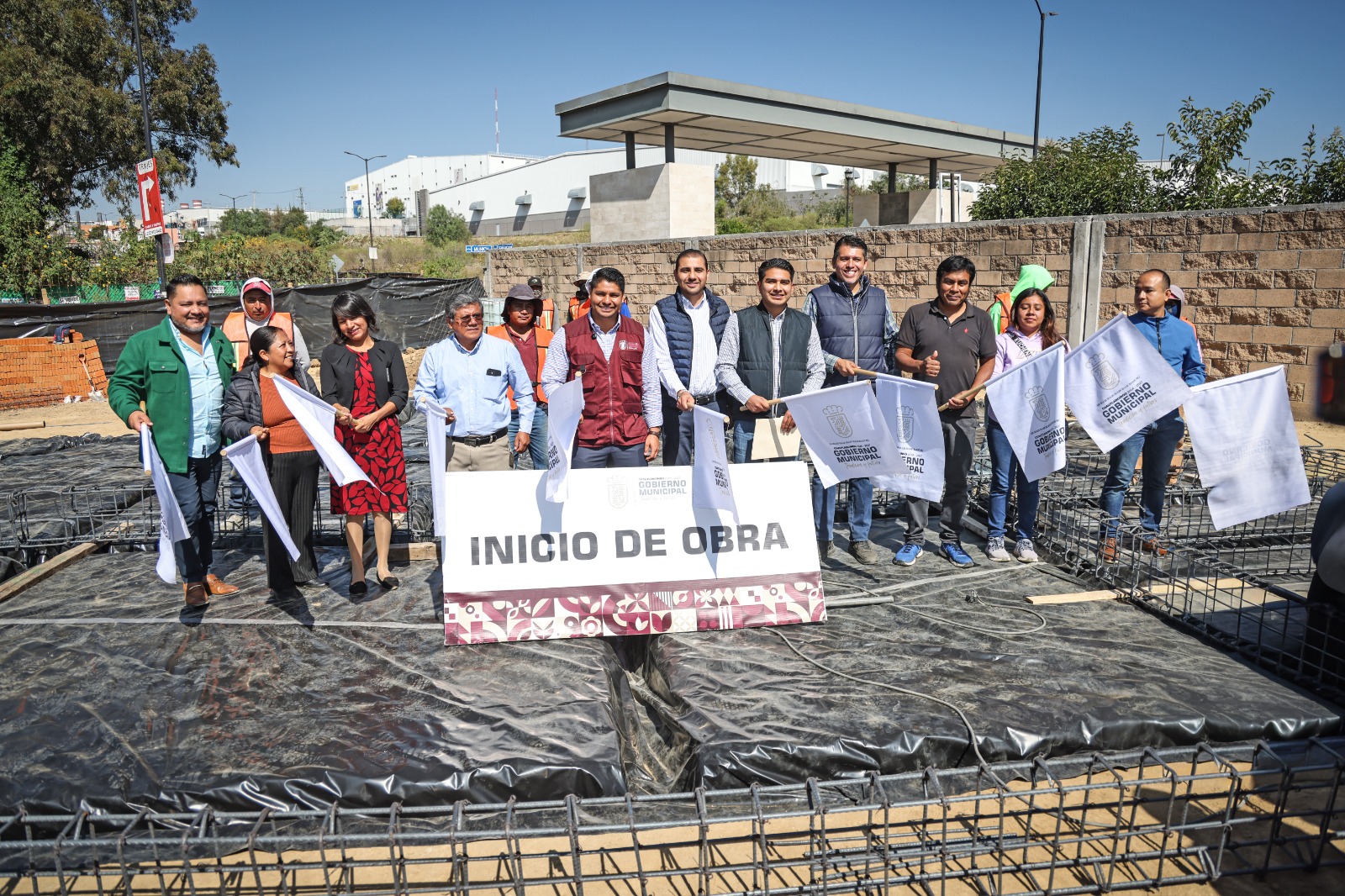 Arranca Omar Muñoz construcción de Subcomandancia de Policía de San Lorenzo Almecatla 