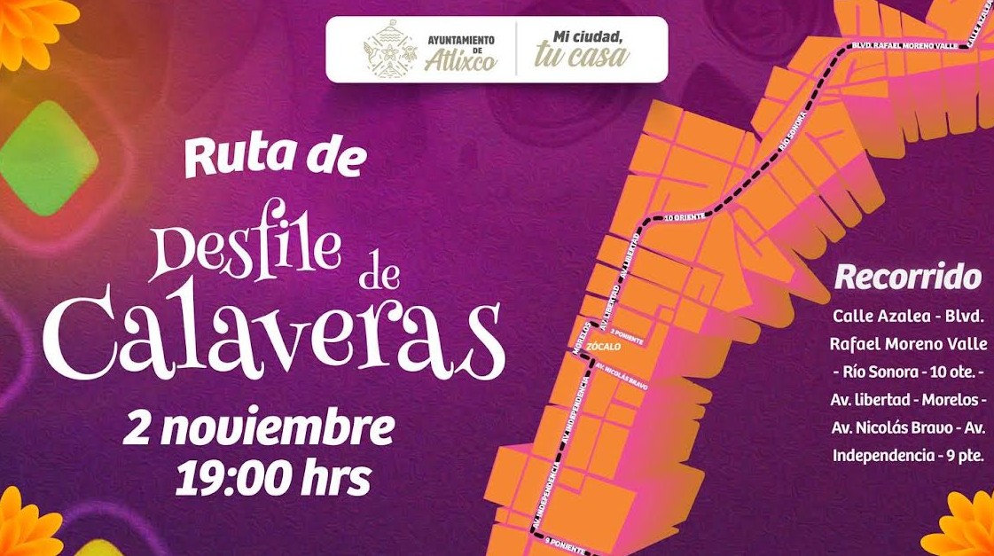 Atlixco vive el Día de Muertos con arte y tradición