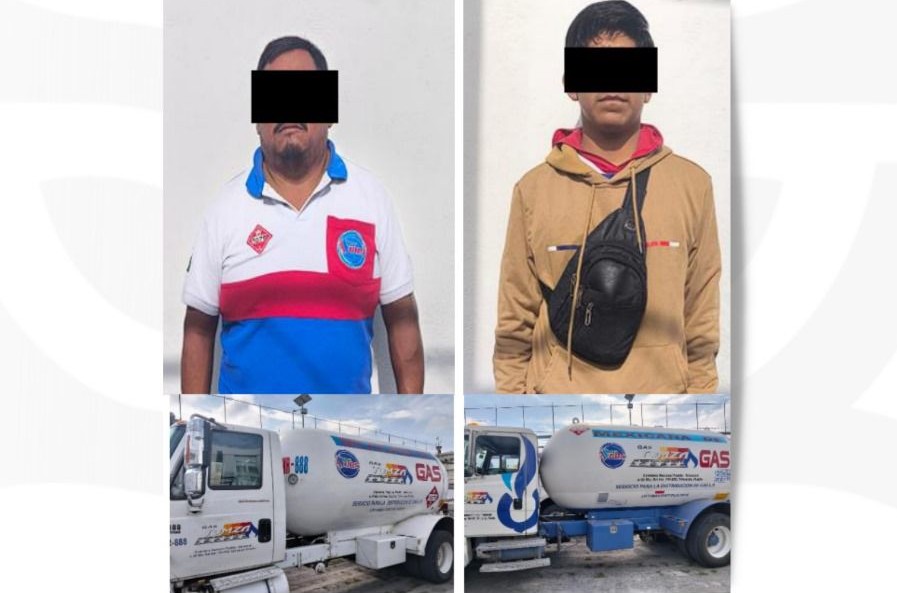 Aseguramiento de gas LP en Tehuacán