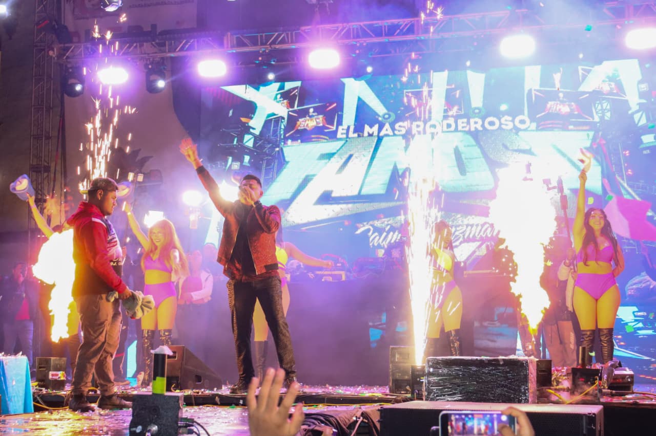 Sonido Famoso llena de ambiente sonidero la Gran Feria de Cholula