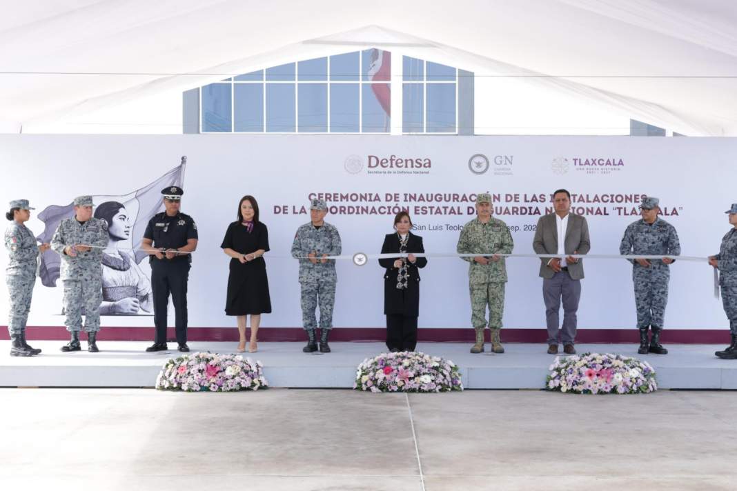 Inauguran nuevas instalaciones de la Guardia Nacional en San Luis Teolocholco