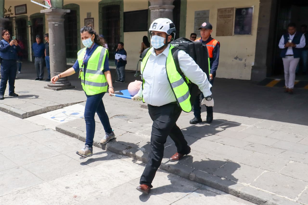 San Pedro Cholula refuerza su cultura de prevención con participación activa en el Simulacro Nacional 2025.