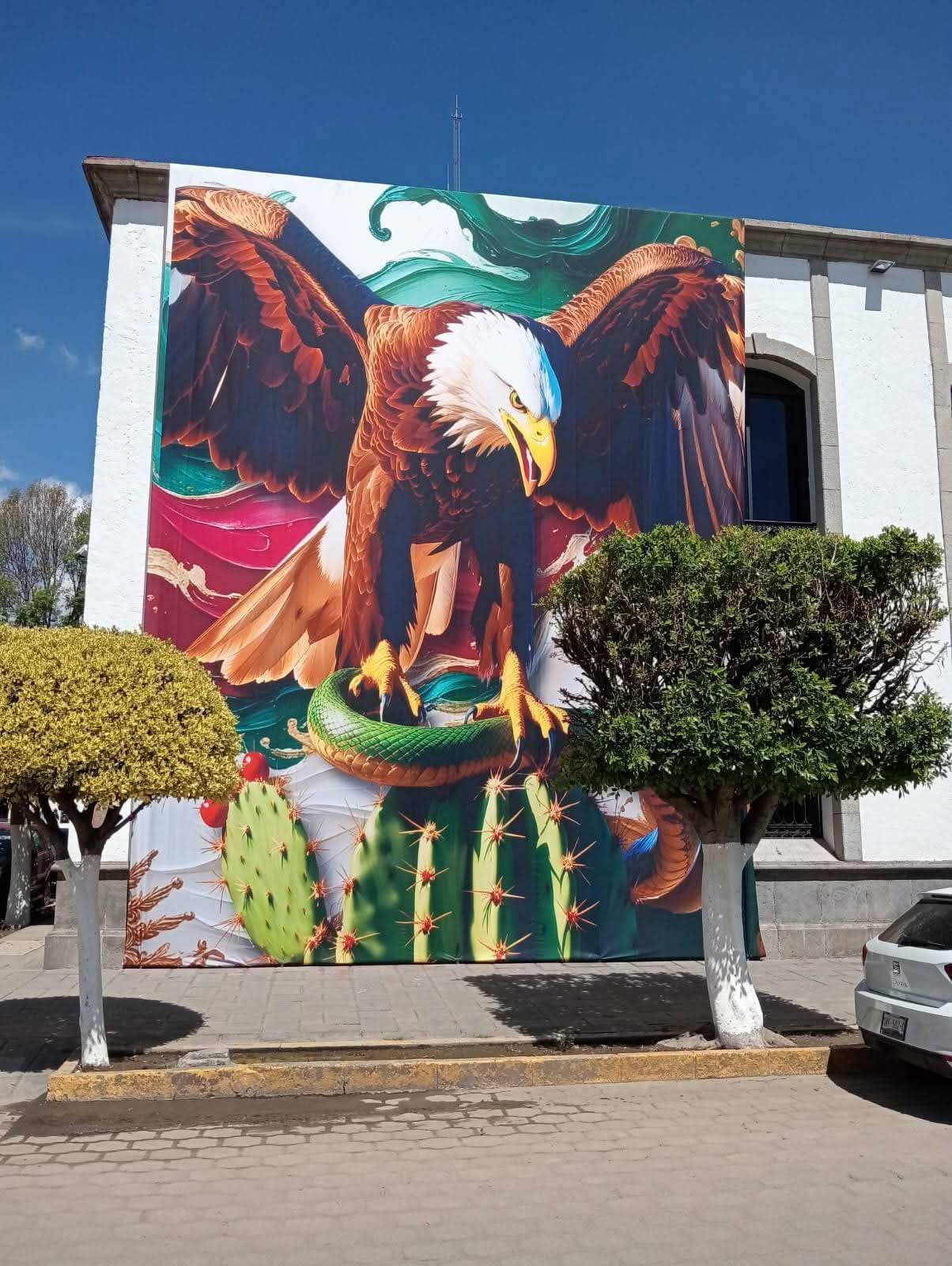 Critican uso de IA en adornos por fiestas patrias en Tlaxcala