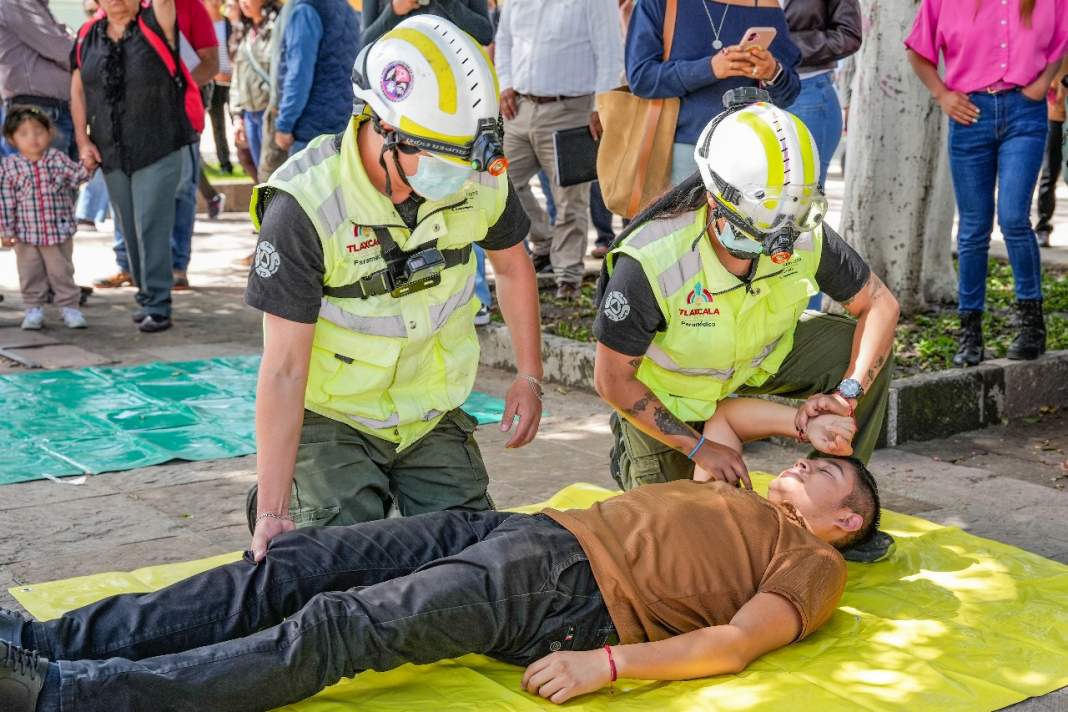 Tlaxcala fortalece prevención con el Simulacro Nacional 2025