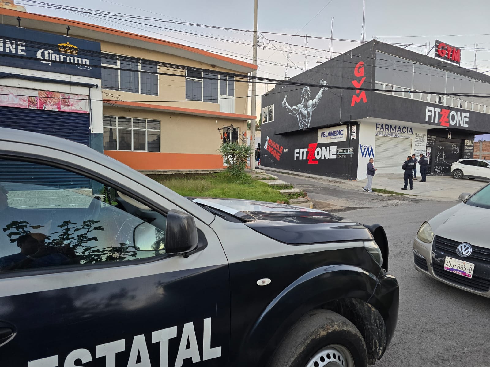 Roban gimnasio en, Acuitlapilco, Tlaxcala; delincuentes huyeron en un camión cargado
