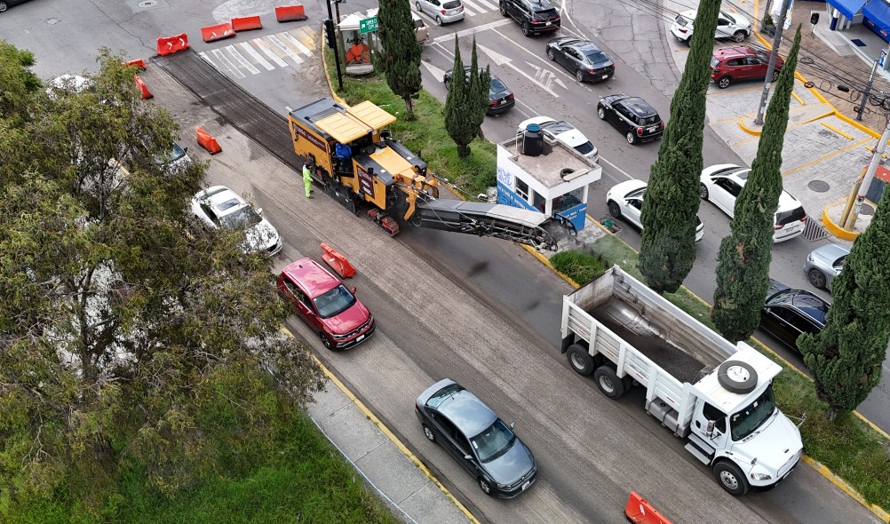 Rehabilitación de 4.5 kilómetros en Camino Real a Cholula