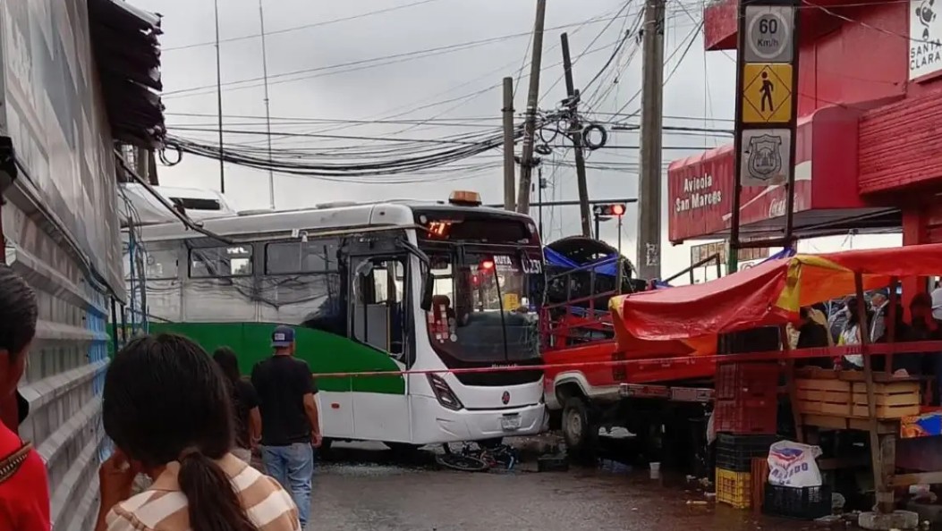 Accidente en la zona de la CAPU