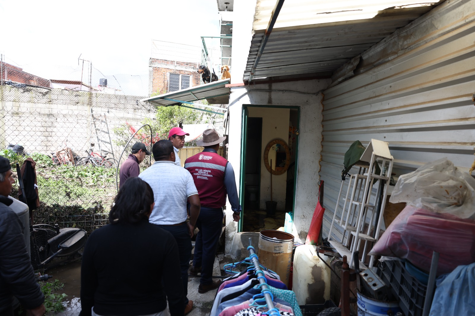 Omar Muñoz continúa con recorridos de supervisión tras la fuerte tormenta de ayer 