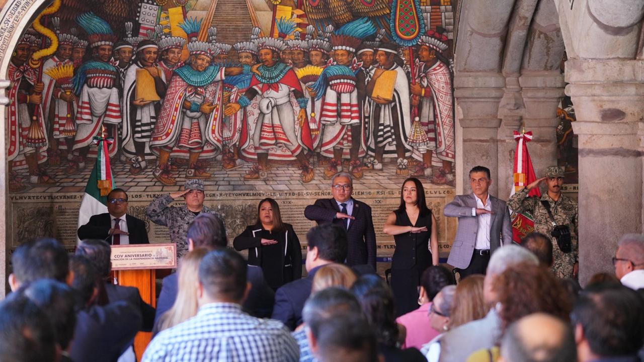Tlaxcala conmemora 204 años de la Independencia reforzando libertad y justicia