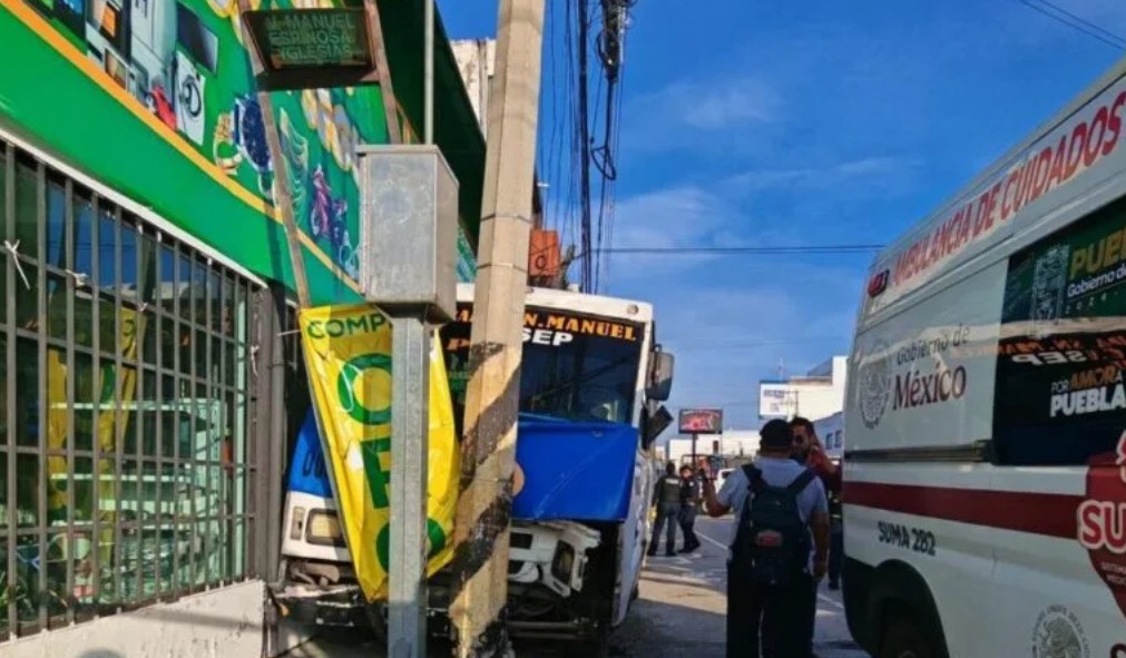 Accidente en la 31 Poniente y 5 Sur