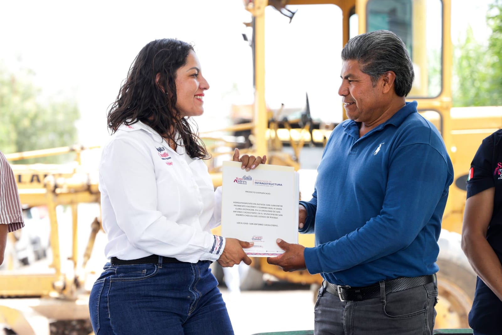 Fortalece Lupita Cuautle infraestructura urbana de San Andrés Cholula