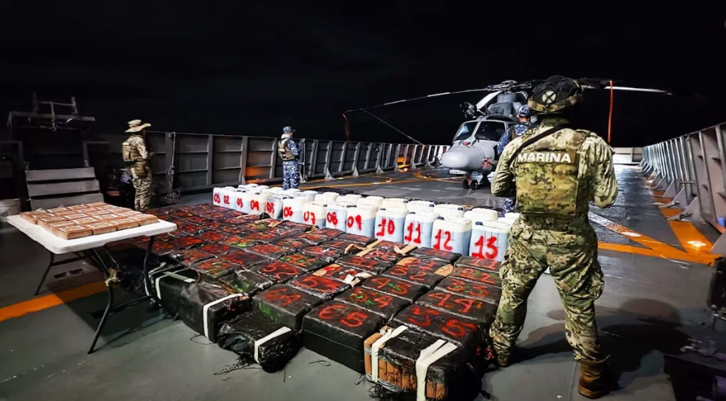 Marina incauta más de 47 toneladas de cocaína en costas mexicanas