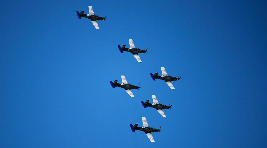 Tlaxcala, escenario de maniobras aéreas de la Fuerza Aérea Mexicana