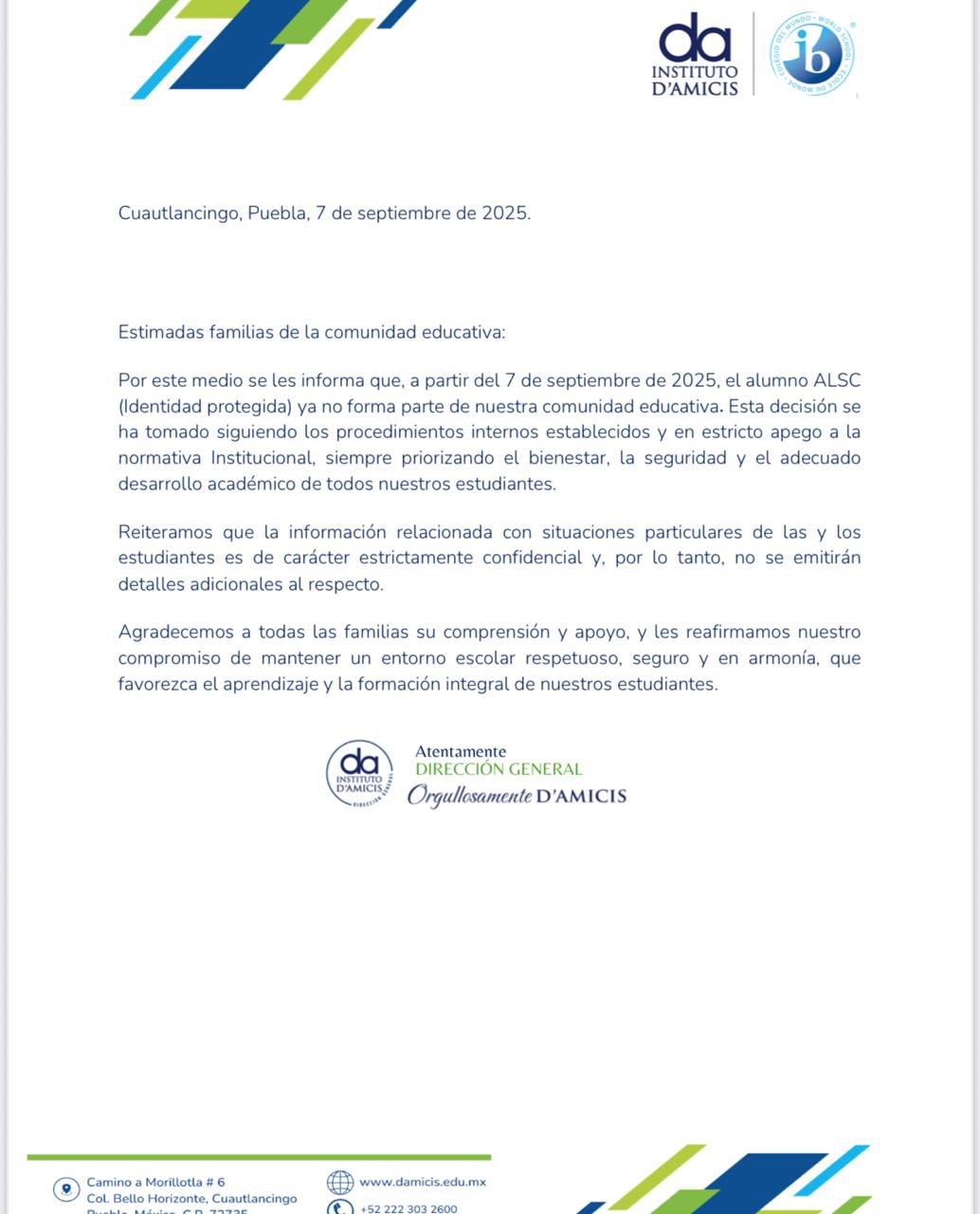 confirma i dámicis no aceptacion alumno 2