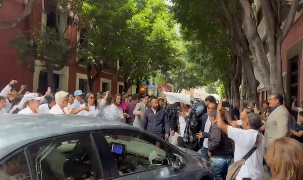 Violencia en el centro de Puebla