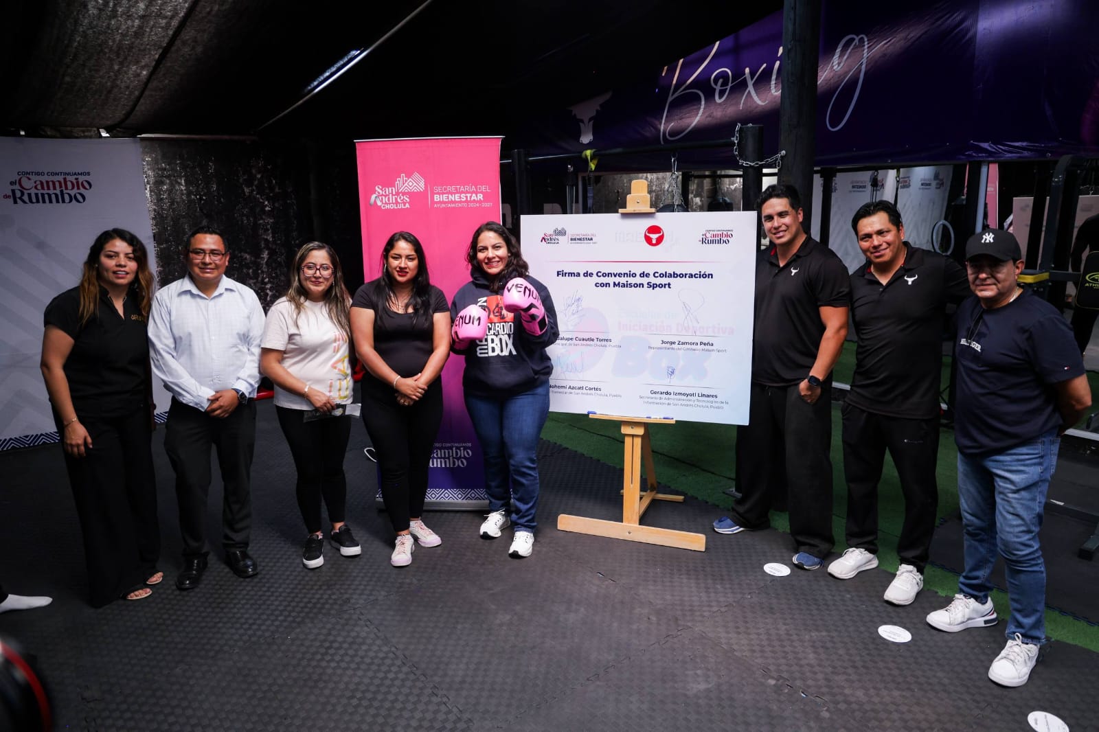 Impulsa Lupita Cuautle el deporte con firma de convenio en beneficio de la niñez y juventud