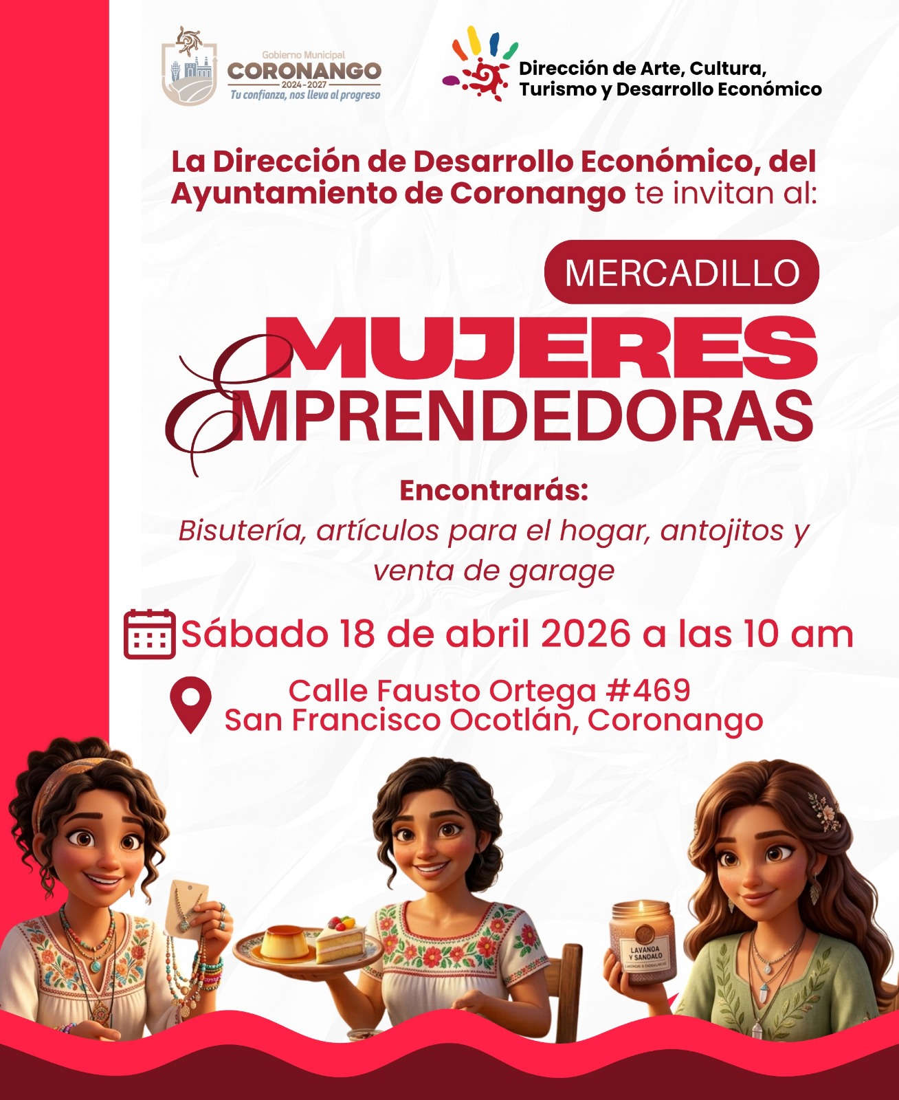 Con “Mercadillo de Mujeres”, Ayuntamiento de Coronango apoya proyectos económicos
