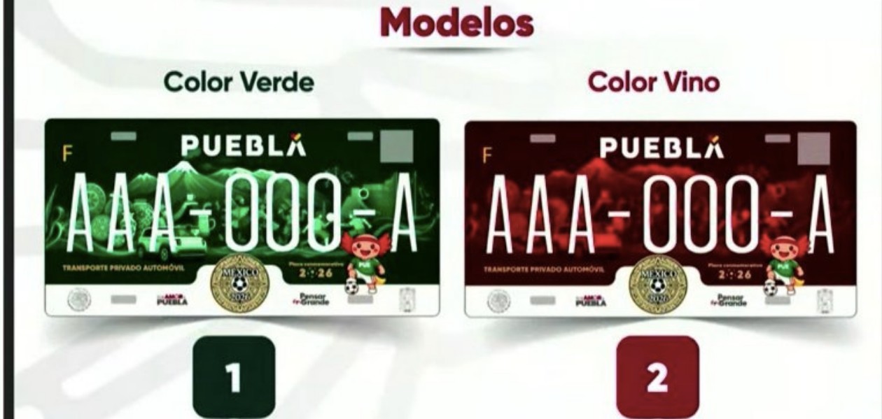 Puebla se suma al ambiente mundialista con nuevas placas