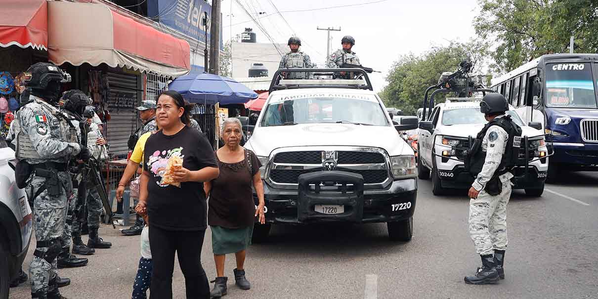 Refuerzan seguridad en mercados de Puebla tras ataque en el Morelos con presencia federal