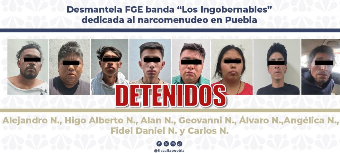 Golpe al narcomenudeo en la capital poblana