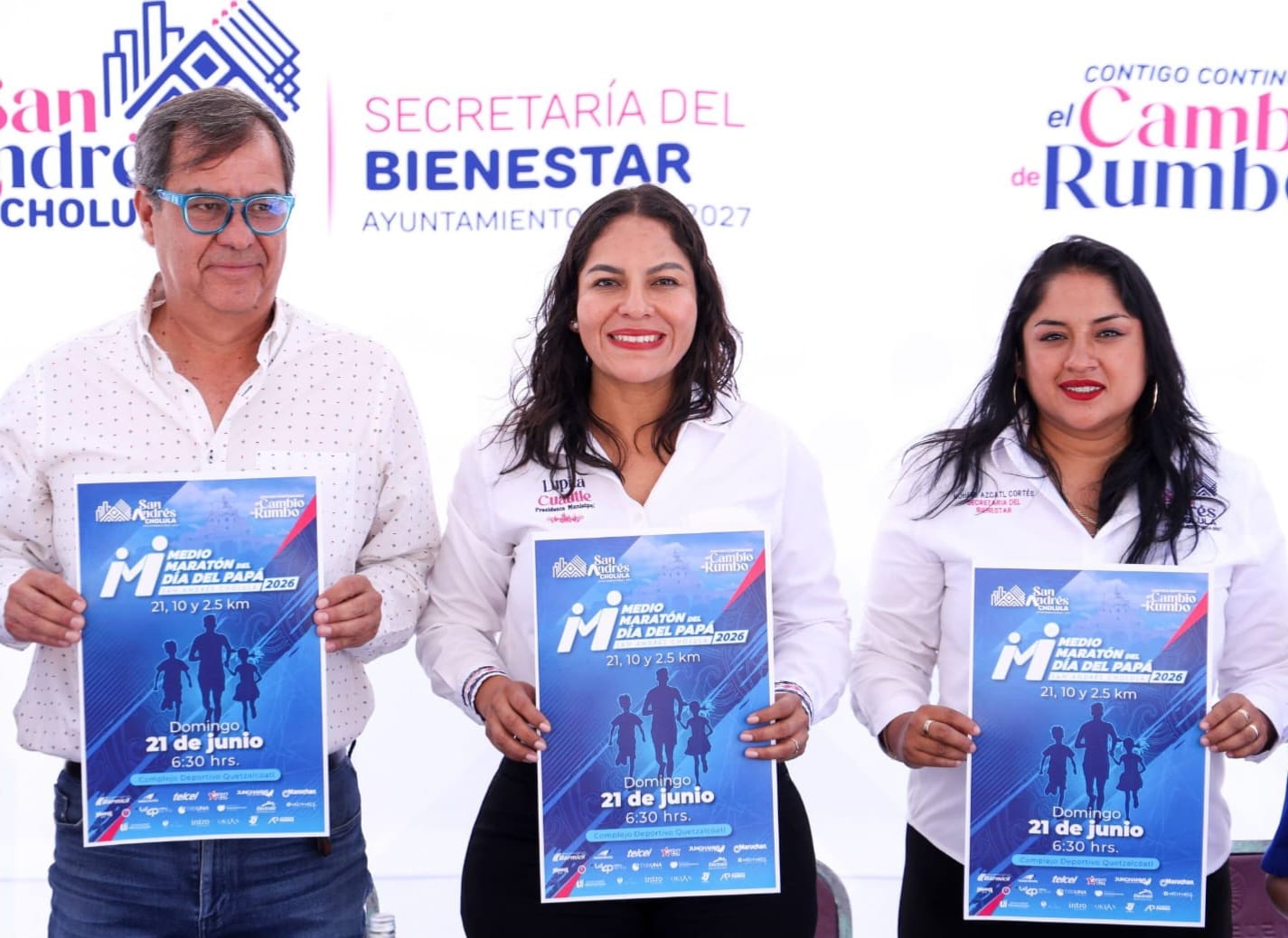 Anuncia Guadalupe Cuautle Medio Maratón del Día del Papá 2026 para promover deporte y unión familiar
