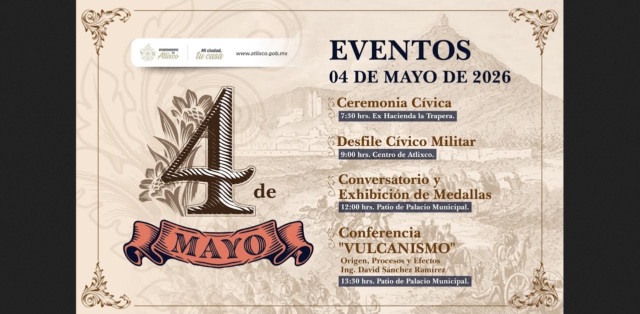 Desfile cívico en Atlixco Puebla