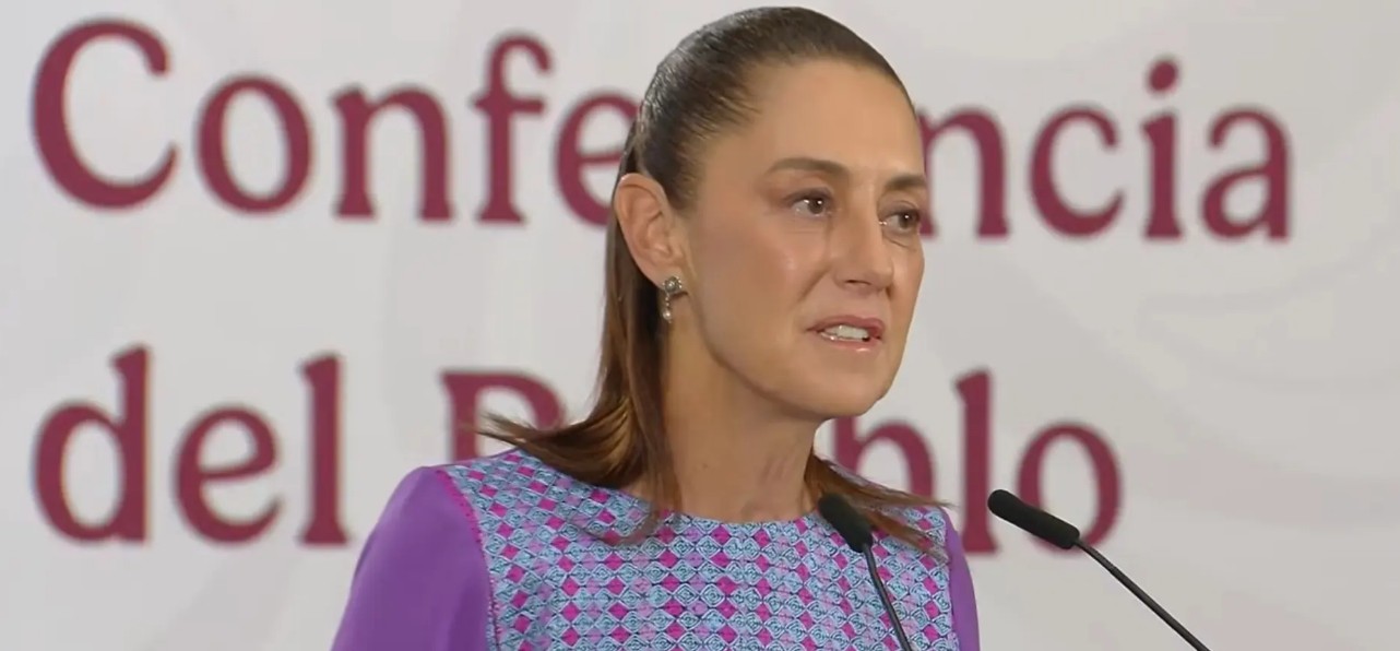 Presidenta de México hablando sobre caso Rocha Moya