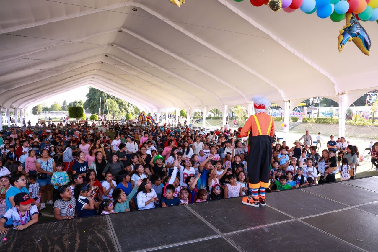 Más de 6 mil niñas y niños celebran su día en la Gran Feria de San Andrés Cholula