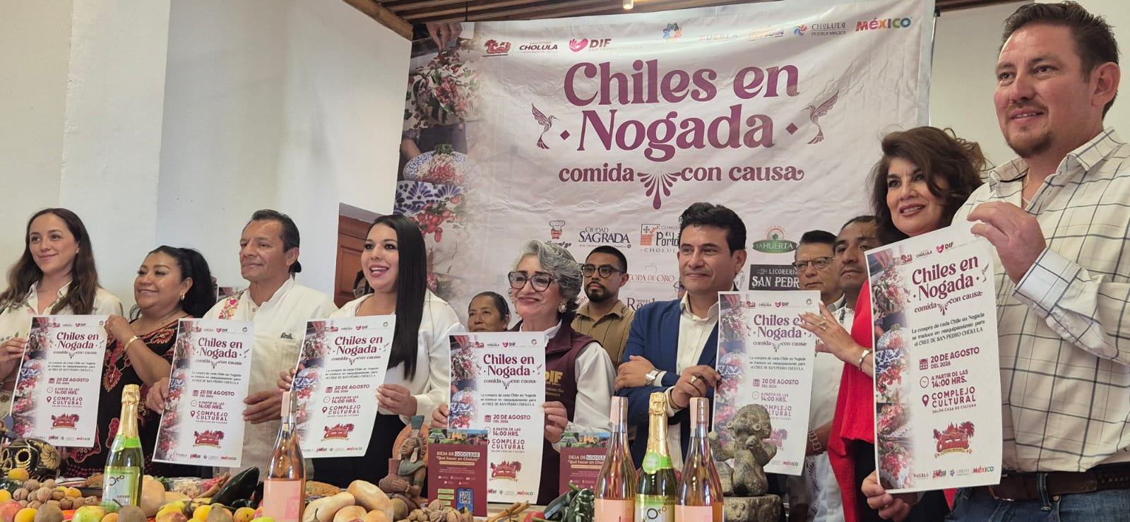 Con Chile en Nogada, San Pedro Cholula impulsa comida con causa en apoyo al CRI
