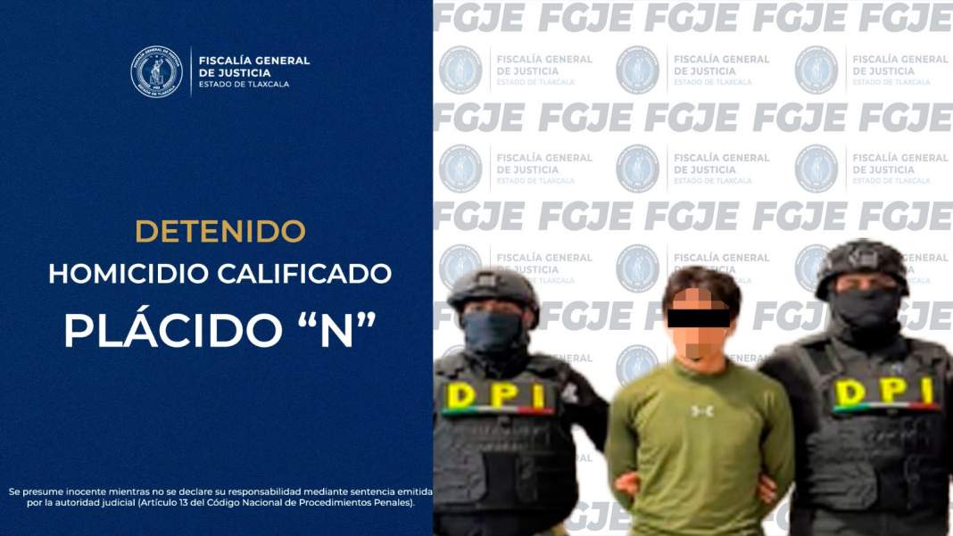 Policía de Investigación realiza una detención en Tlaxcala