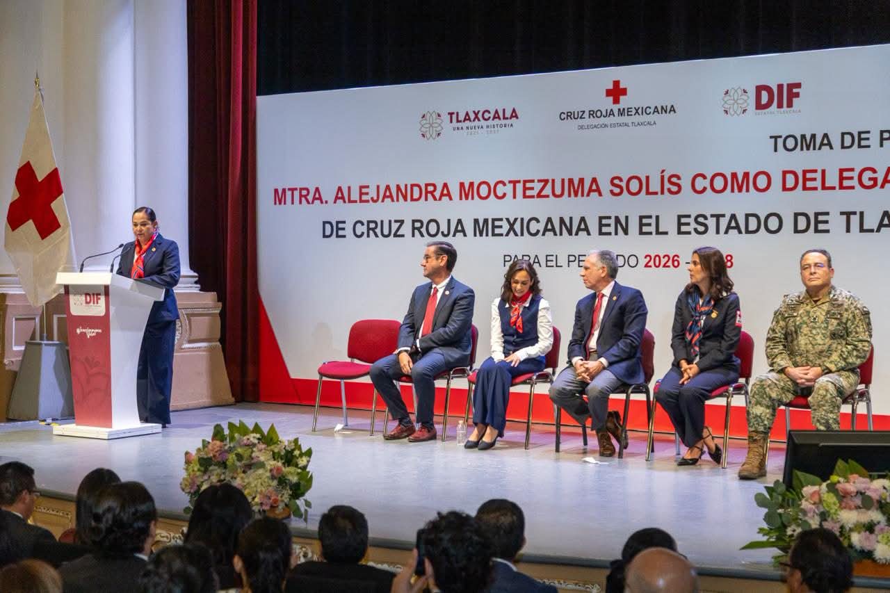 ¿Nueva era en la Cruz Roja Tlaxcala? Alejandra Moctezuma Solís asume la delegación estatal