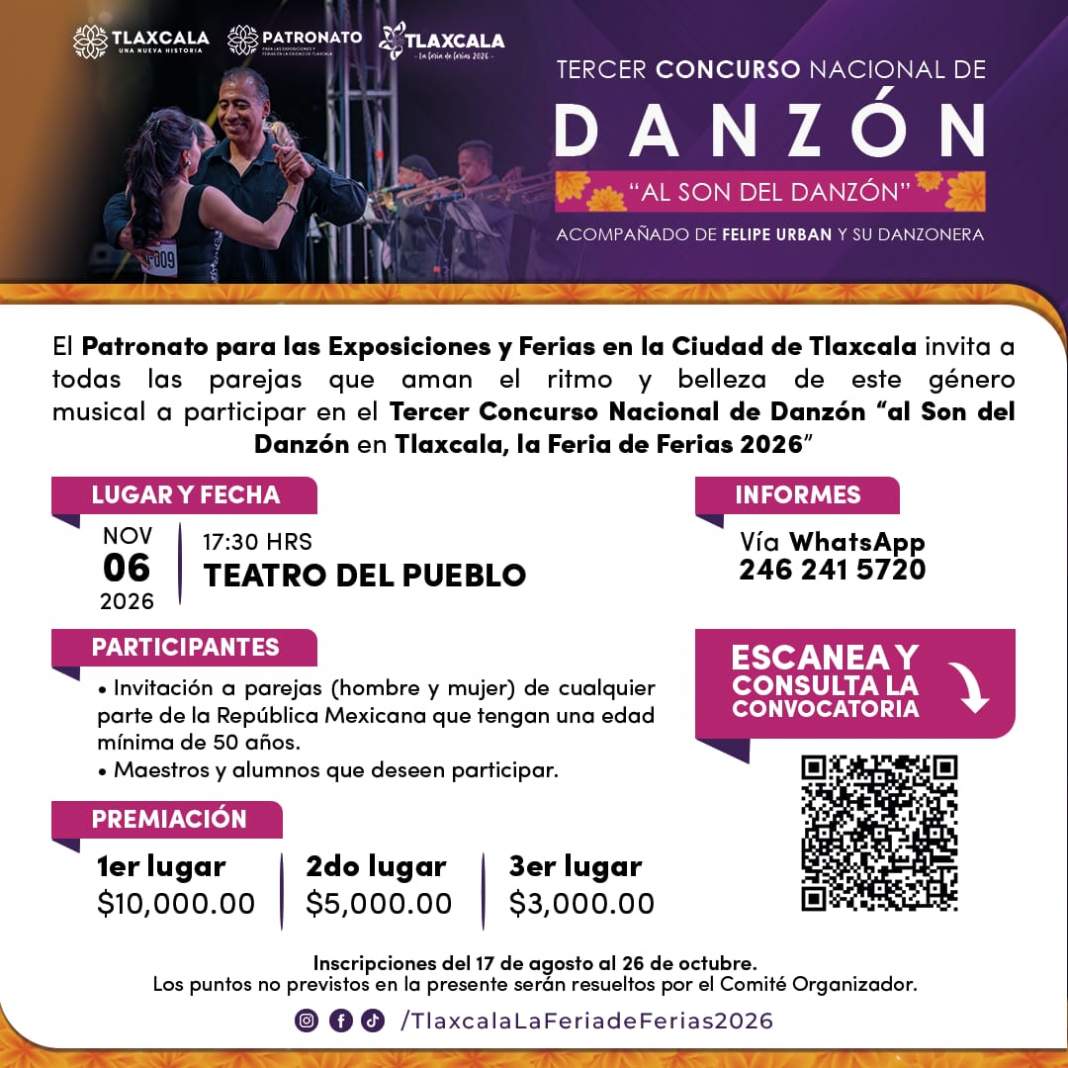 Pareja bailando danzón en un escenario