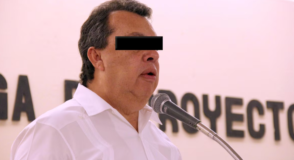 Ángel ‘N’, exgobernador de Guerrero, durante el proceso por el caso Ayotzinapa.