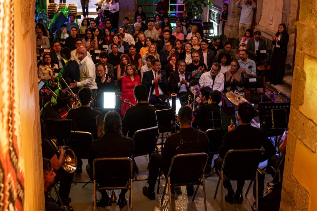 Orquesta de Cámara Casa Tlaxcala durante su concierto inaugural.