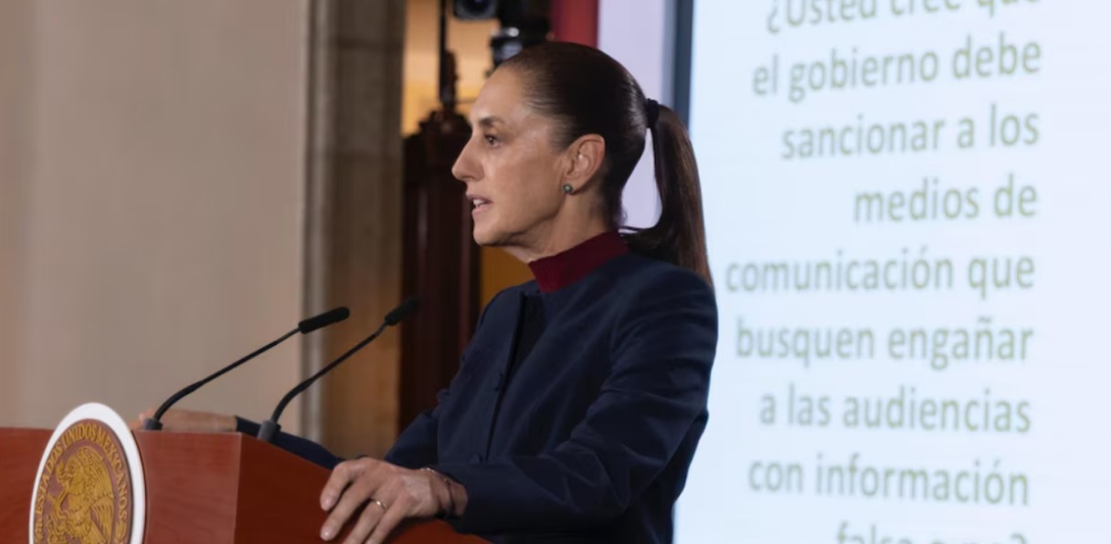 Claudia Sheinbaum durante su conferencia matutina