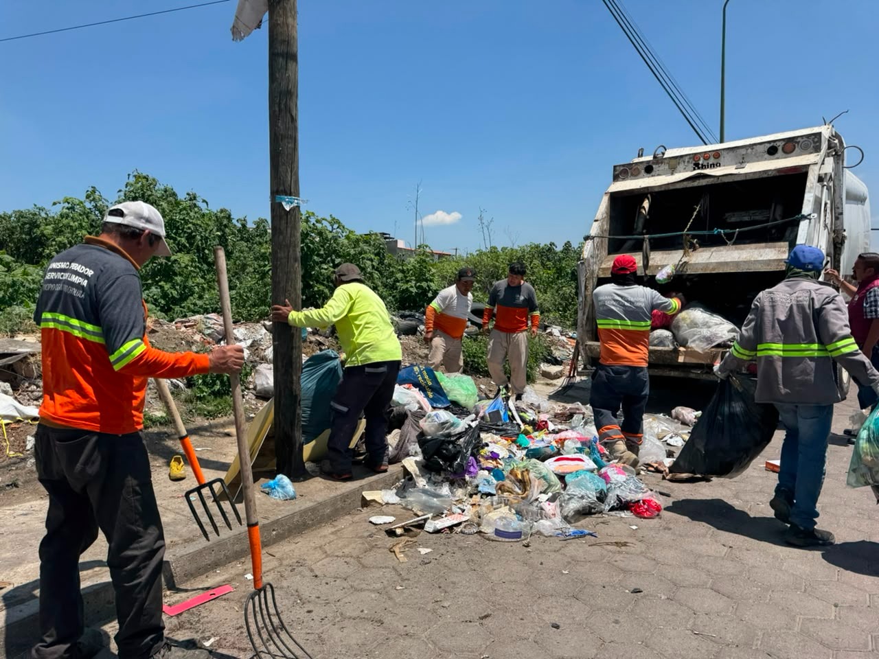Gobierno de San Pedro Cholula y Organismo Operador de Limpia refuerzan acciones contra la disposición clandestina de residuos