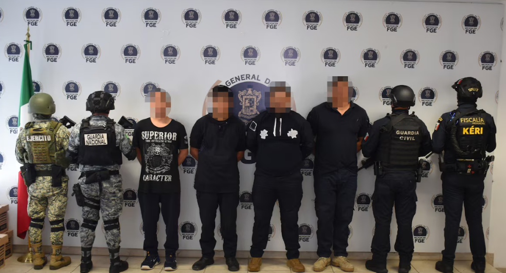 Director de Seguridad Pública de José Sixto Verduzco detenido en Michoacán.