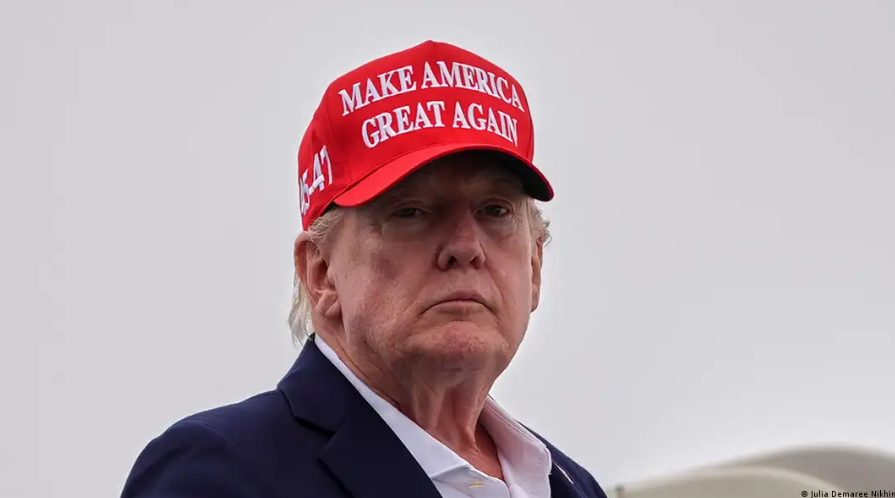 Donald Trump durante una entrevista.