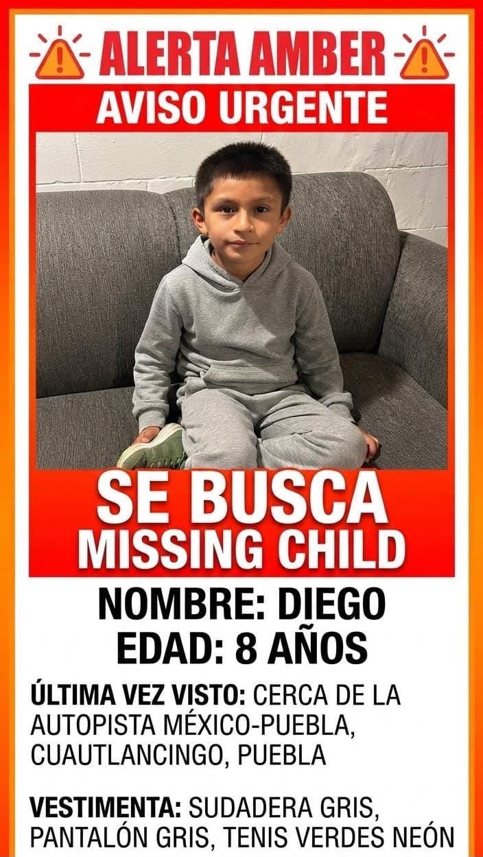 Localizan sano y salvo a niño de 9 años tras horas de búsqueda en Cuautlancingo