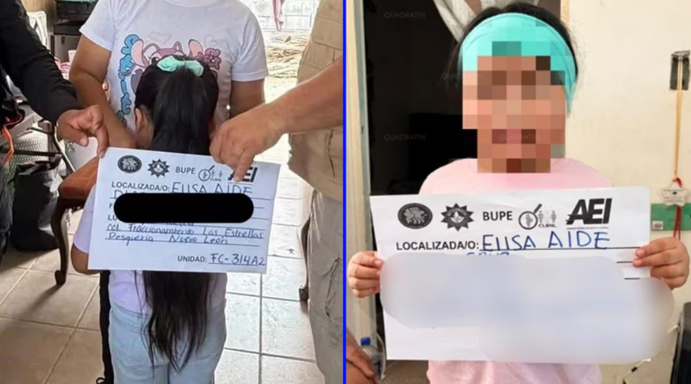 Niña localizada con vida en Nuevo León.