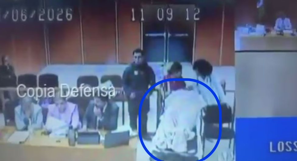 Hombre recién operado permanece en camilla durante una audiencia judicial en Veracruz.