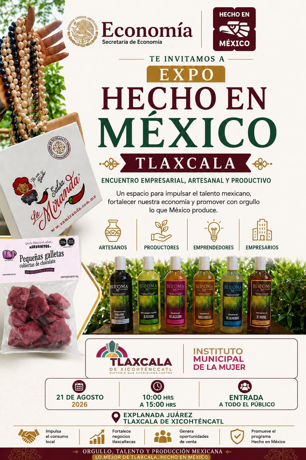 Personas en la Expo Hecho en México Tlaxcala