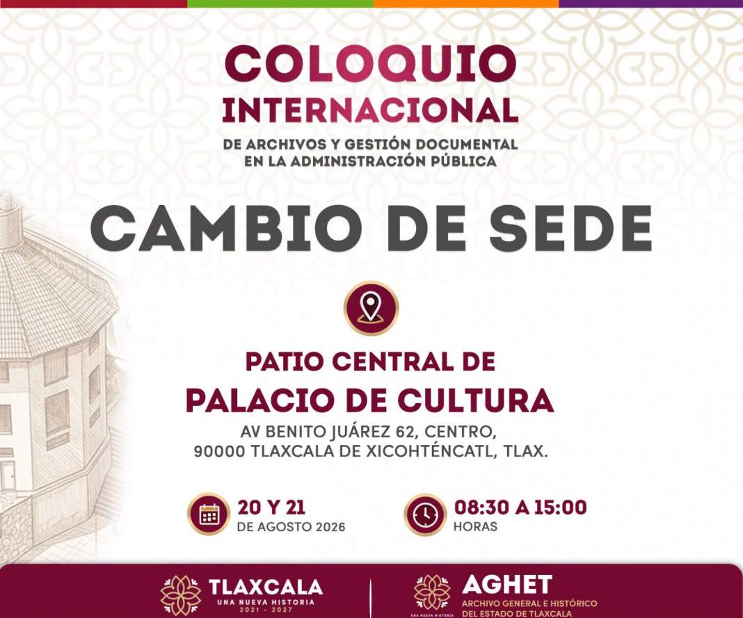 Especialistas participan en coloquio internacional de archivos en Tlaxcala