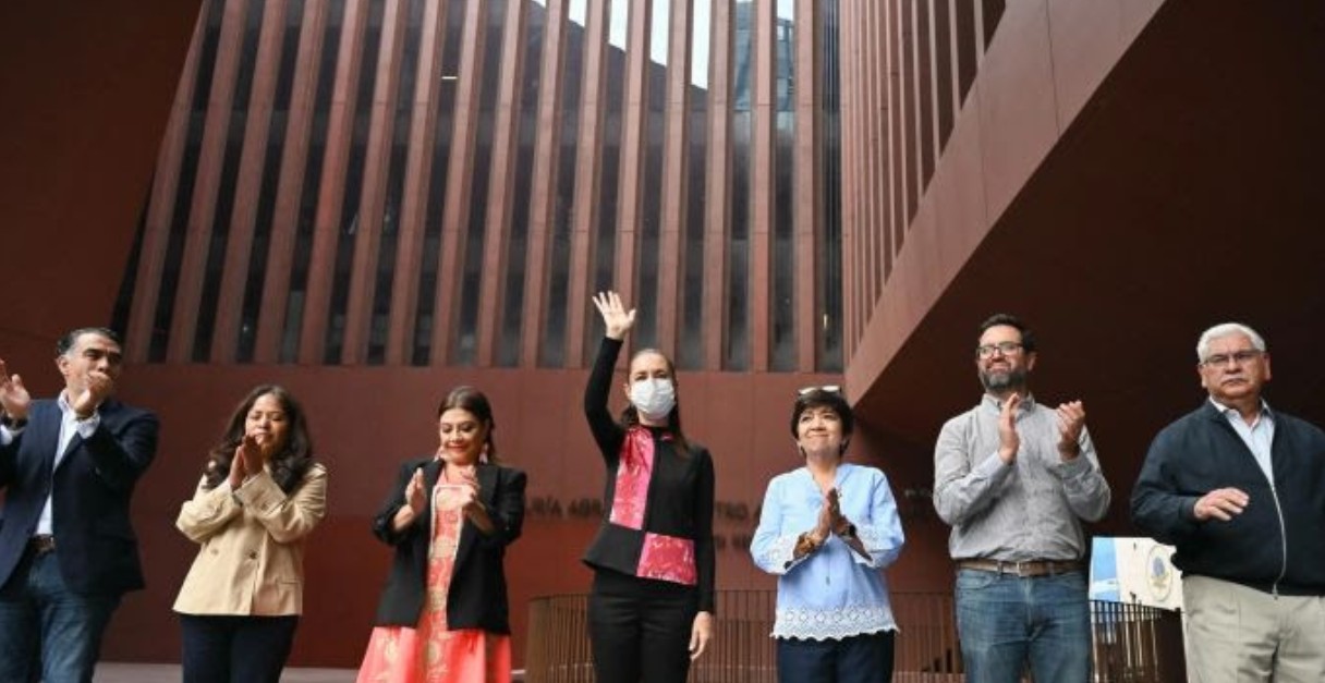 Claudia Sheinbaum durante la inauguración del Centro Nacional de Atención Agraria.