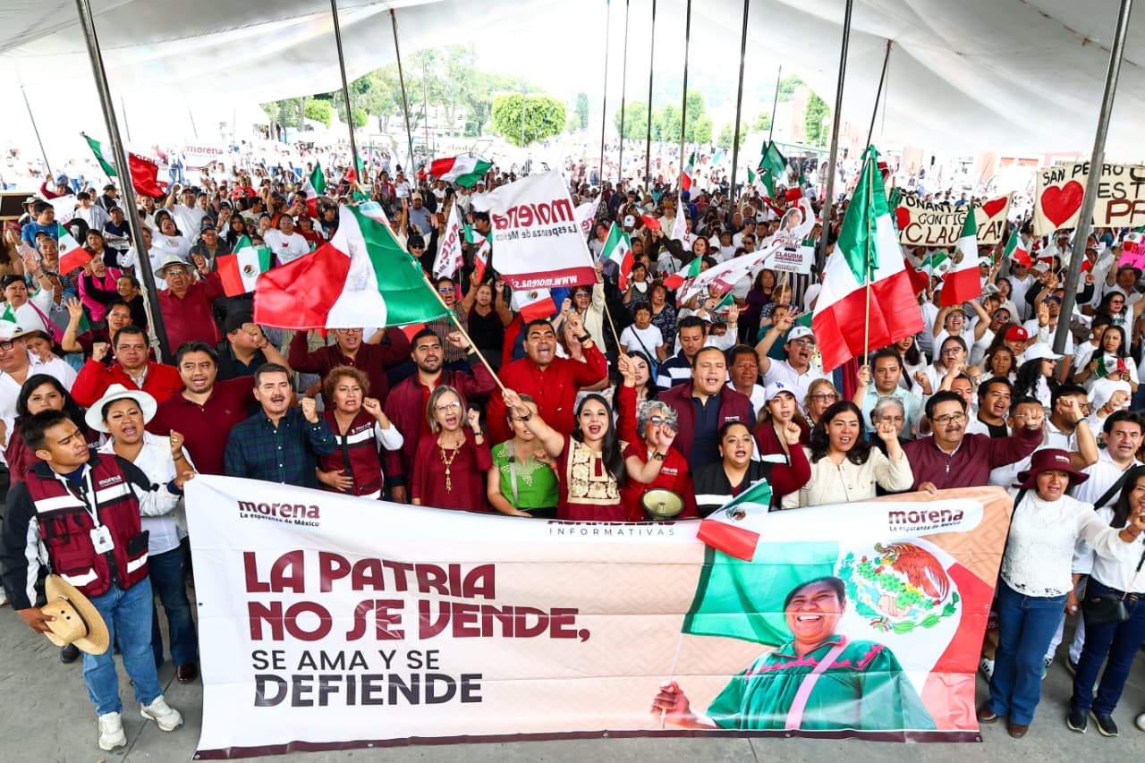 De la mano de Tonantzin Fernández, San Pedro Cholula se suma a la defensa de la soberanía nacional