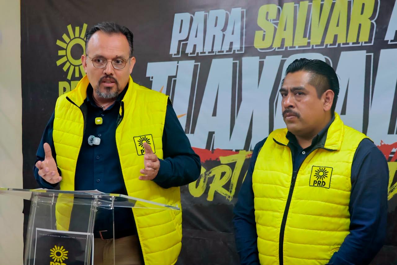 Denuncia el PRD ante la Fiscalía de Tlaxcala uso proselitista de la Casa de Gobierno