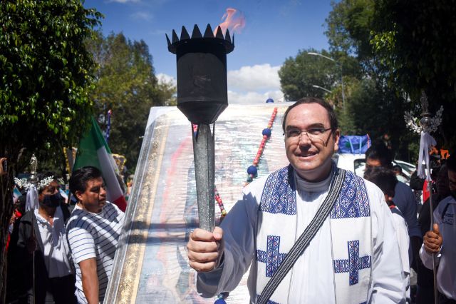 Antorcha Guadalupana cruzará Puebla durante ocho días en su camino hacia Nueva York
