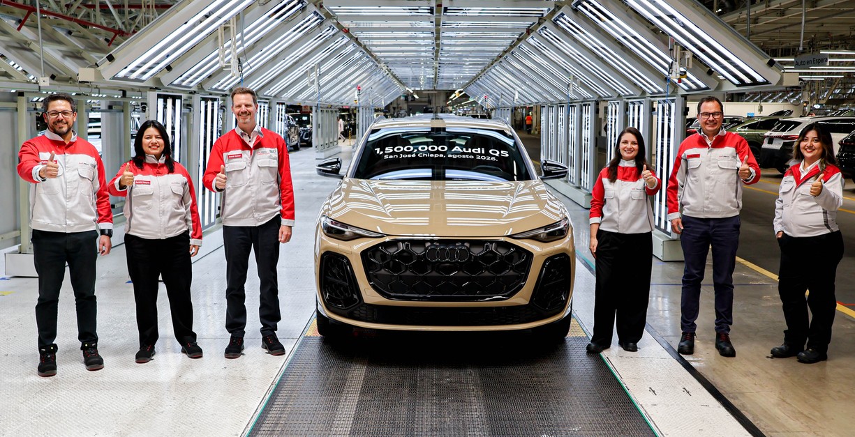 Audi Q5 producido en la planta de San José Chiapa.