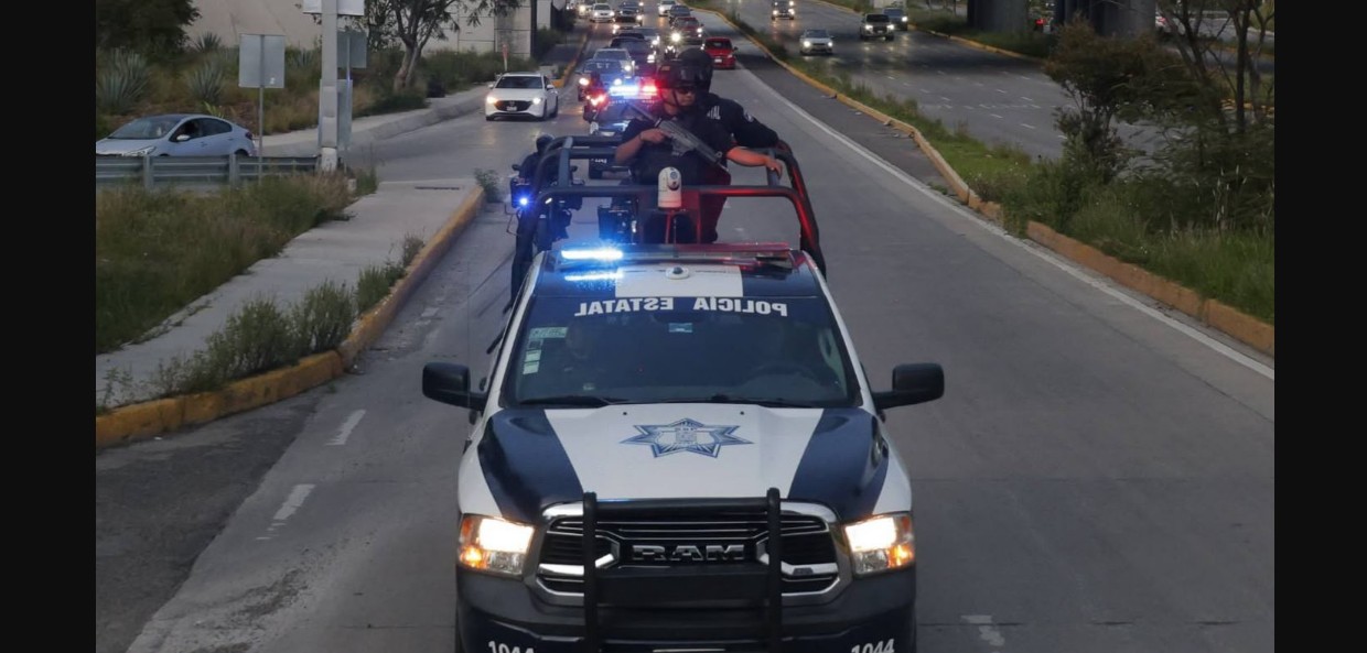 Operativo de seguridad en Puebla
