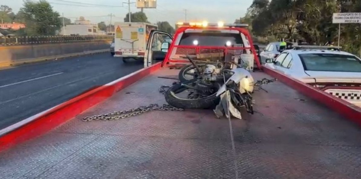 Accidente en la autopista México-Puebla.